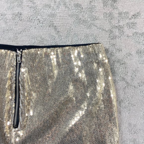 Forever 21 Shorts Medium Women's Sequins Beige Short - Picture 5 of 8